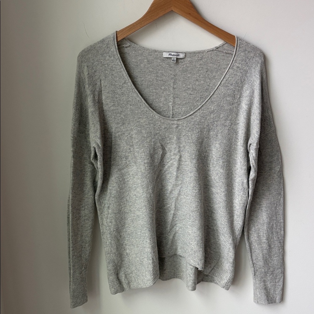 Madewell Kimball Pullover Sweater Merino Wool/Alpaca Blend Lightweight Size L